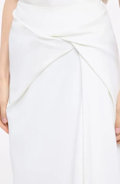 ANOTHER TOMORROW ANOTHER TOMORROW ASYMMETRCAL TWIST SKIRT