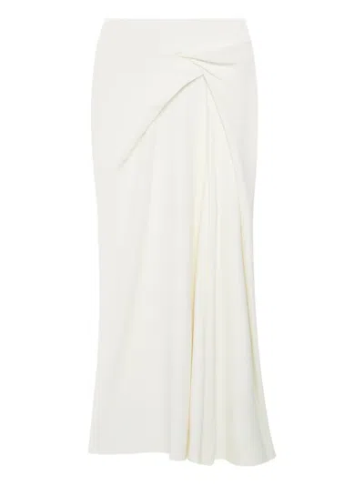 ANOTHER TOMORROW ASYMMETRICAL TWIST SKIRT