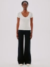 Another Tomorrow Lyocell-jersey T-shirt In Vanilla