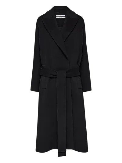 ANOTHER TOMORROW BELTED WRAP COAT
