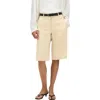 Another Tomorrow Bermuda Pant In Brown