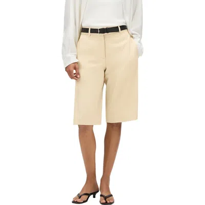 Another Tomorrow Bermuda Pant In Brown