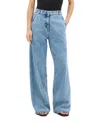 Another Tomorrow Carpenter Denim Pant In Blue