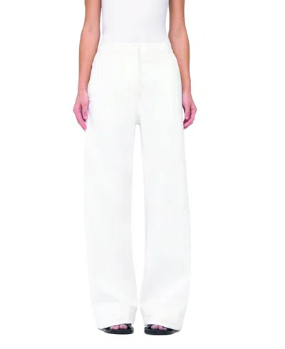 Another Tomorrow Carpenter Denim Pant In Off White