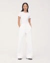 Another Tomorrow Carpenter Denim Pant In Off White
