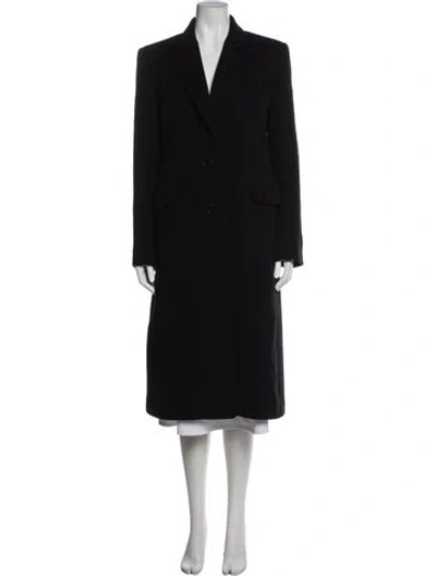 Pre-owned Another Tomorrow Cashmere Coat In Black