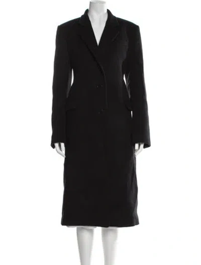 Pre-owned Another Tomorrow Cashmere Coat In Black