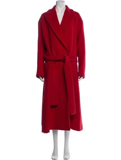 Pre-owned Another Tomorrow Cashmere Coat In Red