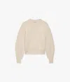 Another Tomorrow Cashmere Knit Sweatshirt In Ivory