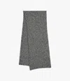 Another Tomorrow Cashmere Scarf In Black/ivory