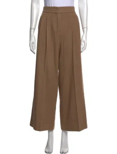 Pre-owned Another Tomorrow Cashmere Wide Leg Pants In Neutrals
