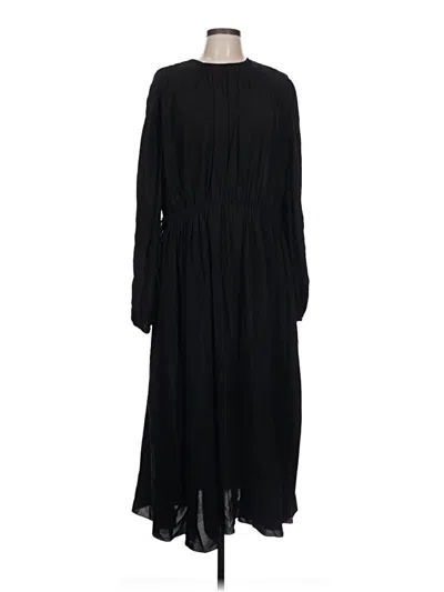 Pre-owned Another Tomorrow Casual Dress In Black