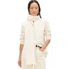 Another Tomorrow Chambray Bow Blouse In White