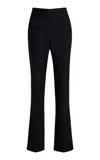 Another Tomorrow Merino Wool Classic Trousers In Black