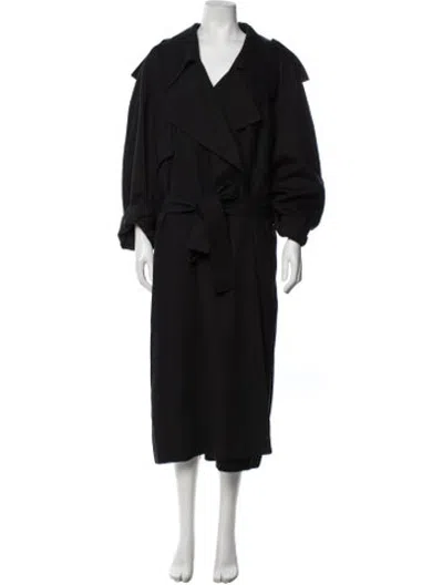 Pre-owned Another Tomorrow Coat In Black