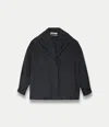 Another Tomorrow Cocoon Anorak In Black