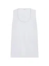 Another Tomorrow Cocoon Silk Top In White