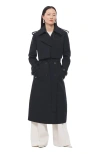 Another Tomorrow Convertible Trench In Blue