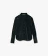 Another Tomorrow Corduroy Mens Shirt In Pine