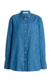 Another Tomorrow Cotto Chambray Shirt
