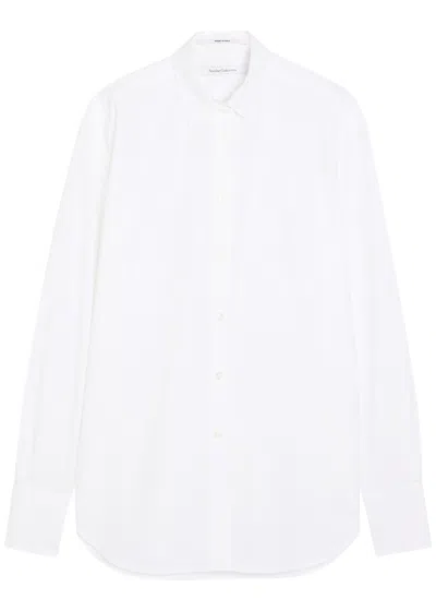 Another Tomorrow Cotton-poplin Shirt In White