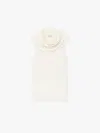 Another Tomorrow Cowl-neck Blouse In White