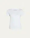 Another Tomorrow Crew-neck Cotton Tee In White