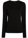 Another Tomorrow Sweatshirt Mit Rundem Ausschnitt In Schwarz