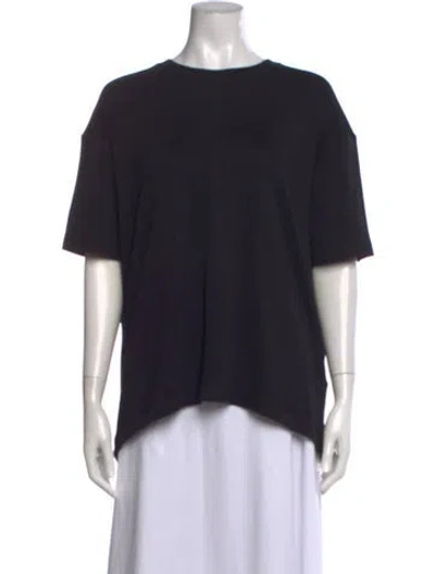 Pre-owned Another Tomorrow Crew Neck Short Sleeve T-shirt In Black