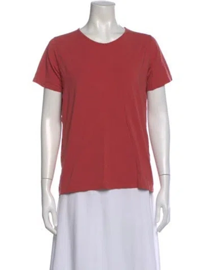 Pre-owned Another Tomorrow Crew Neck Short Sleeve T-shirt In Pink