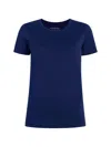 Another Tomorrow Crew Neck T-shirt In Blue