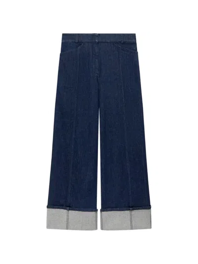 Another Tomorrow Denim Cuff Pants Rinsed In Blue