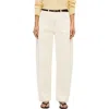 Another Tomorrow Denim Curved Pant In Neutral