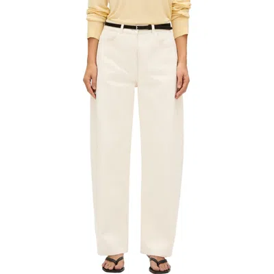 Another Tomorrow Denim Curved Pant In Neutral