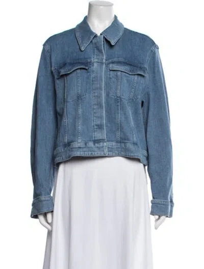 Pre-owned Another Tomorrow Denim Jacket In Blue