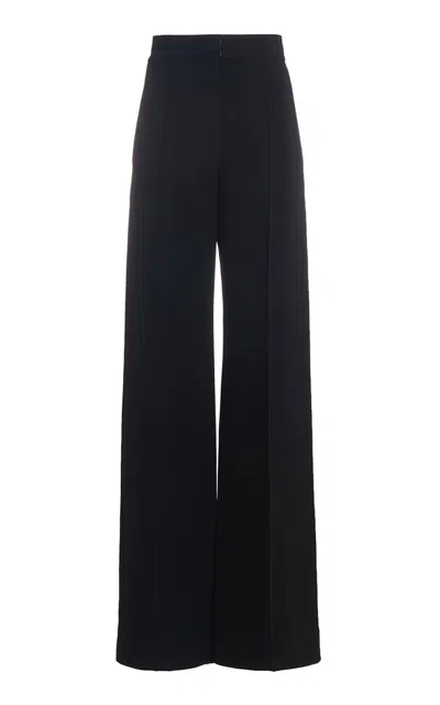 Another Tomorrow Doppio Wide Leg Pant In Black