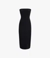 Another Tomorrow Doppio Structured Dress In Black