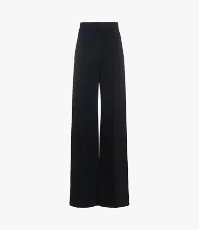 ANOTHER TOMORROW DOPPIO WIDE LEG PANT,A321PT004-WV-BLK46