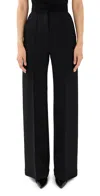 Another Tomorrow Doppio Wide Leg Pant In Black