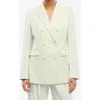 Another Tomorrow Merino Wool Blazer Jacket In Julep
