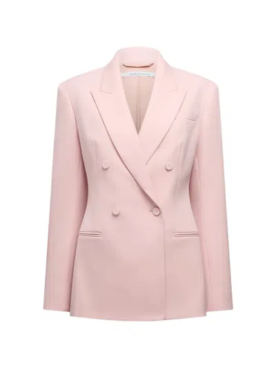 ANOTHER TOMORROW DOUBLE-BREASTED TAILORED JACKET