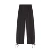 Another Tomorrow Drawstring Track Pant In Black