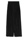 Another Tomorrow Drawstring Trousers In Black  