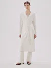 Another Tomorrow Elongated Robe In Vanilla