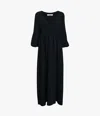 Another Tomorrow Empire Cocoon Dress In Black