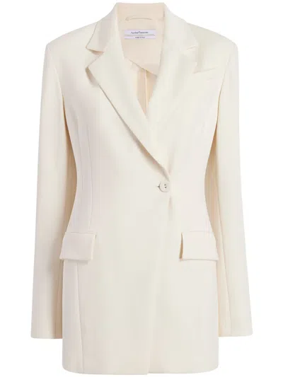 Another Tomorrow Everyday Suiting Jacket In Cream