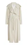 Another Tomorrow Cotton-blend Trench Coat
