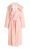 Another Tomorrow Cotton-blend Trench Coat