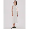 another tomorrow fitted tee dress Another Tomorrow Sarong Tie Dress main image 1