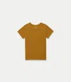 Another Tomorrow Fitted Tee In Tapenade